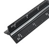 Piutouyar 12 Inch Engineer Scale Ruler,Laser-Etched Triangular Drafting Tool for