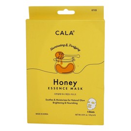 Cala essence facial mask sheets 5 count, 5 Count (Honey)