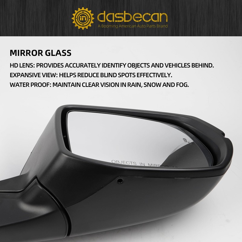 Dasbecan Right Passenger Side Mirror Compatible with Honda CRV 2017-2022