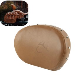 TCT-MOTORPARTS Leather Passenger Backrest Sissy Bar Pad For Indian 2014-2024 Chieftain Dark Horse 2016-2024 Roadmaster Limited 2021-2024