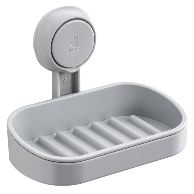 TAILI Soap Holder Soap Dish for Shower, Suction Cup Soap
