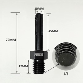 FACHLICH Core Drill Bit Arbor Adapters 2pcs 5/8“-11 Male Thread to SDS Plus Shank for Hammer Drill,Rotary Hammer Drill Core Drilling