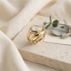 Myofeng 14K Gold & Silver Plated Stackable Rings for Women,
