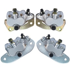Vanlison Brake Calipers Front and Rear Set All Front Rear Left Right Calipers Compatible with Yamaha Rhino 700 YXR700 2008-2013 Part # 5B4-2580T-01-00 5B4-2580U-01-00 5B4-2580V-00-00 5B4-2580W-00-00