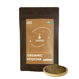 Jiuyu Polvo Hojicha de té verde matcha orgánico tostado al estilo japonés (100 g)                                                                     