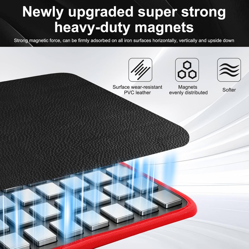 Magnetic Tool Mat Set for Mechanics, Flexible Heavy Duty Magnetic