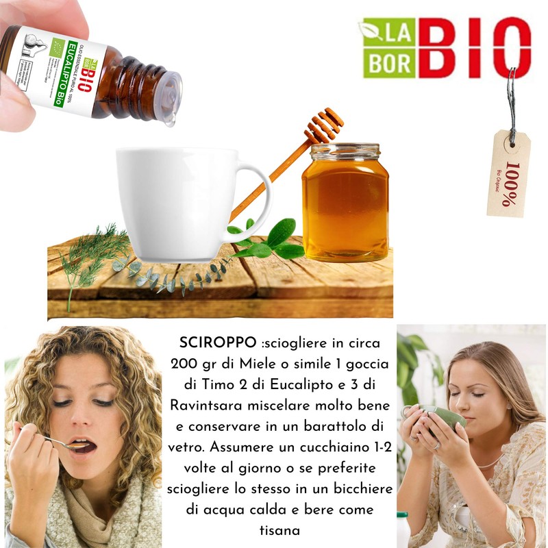 EukalyptusÖl - ThymianÖl - Ravintsara Öl Bio Set Ätherisches Öl
