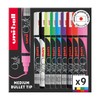 uni-ball Chalk Marker, Medium Bullet Tip, Assorted Colours (9-Pack)