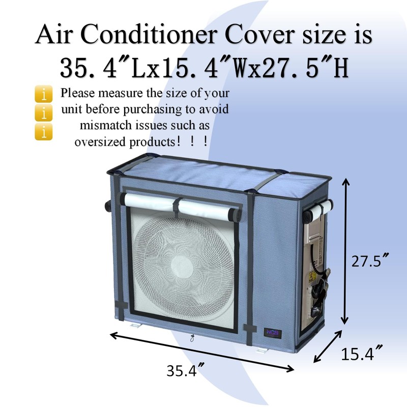 NGB Mini Split Cover, Outdoor Unit Cover for Air Conditioning