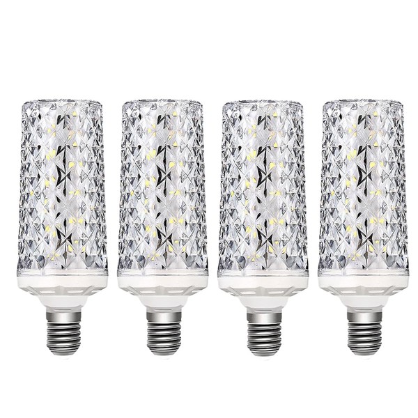 YELANGU E14 LED Bulbs,Modern Craft Crystal lamp,30W Cool White 6000K,