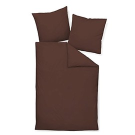 Janine Mako Satin Bed Linen, Plain Colours, 40 cm x 80 cm