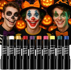 BAD COLOR 10-Color Eye Black for Sports, Baseball, Football, Lacrosse, Softball, Soccer, Hockey, Easy to Color Waterproof & Full-Coverage Eye Black Face Paint For Athletes & Fans