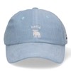 Mozu Kid's Logo Corduroy Cap, Hat, blue
