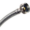 Certified Appliance Accessories WI12SSFM Braided Stainless Steel Water-Inlet Hose, 1ft