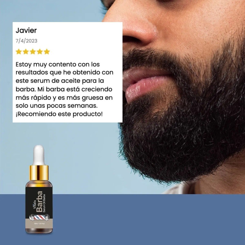 2 Esencia Aceite Para Crecer Barba Bigote Natural 30ml Natural