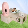 Tolenre Hamster Wooden House, Wooden Hamster House, Hamster House, Hamster