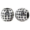Abalorio de golf de plata de ley 925 con abalorios