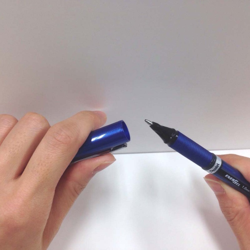 Pentel XBL30-A Gel Ink Ballpoint Pen, EnerGel Euro 1.0mm Black,