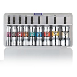 Vessel SL209PS Rigid Forged Semi-Long Sockets, Set of 9