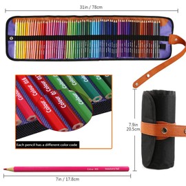 Ugmic 72 Colouring Pencils Set, Professional Colouring Pencils for Adults and Children, Colouring Pencils Perfect for Artists, Sketch, Colouring Pencils Set for Drawing, Colouring, Children's