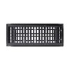 Decor Grates AJH412-BLK Oriental Floor Index 4 x 12 Inches