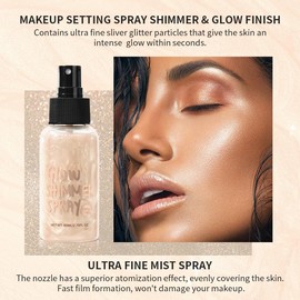Glitter Body Makeup Liquid Cream, Shimmering Body Oil, Shimmering Body Lotion, Hair and Body Glitter Makeup, Moisturising Body Highlighter, Instant Result, Shiny, Radiant-02