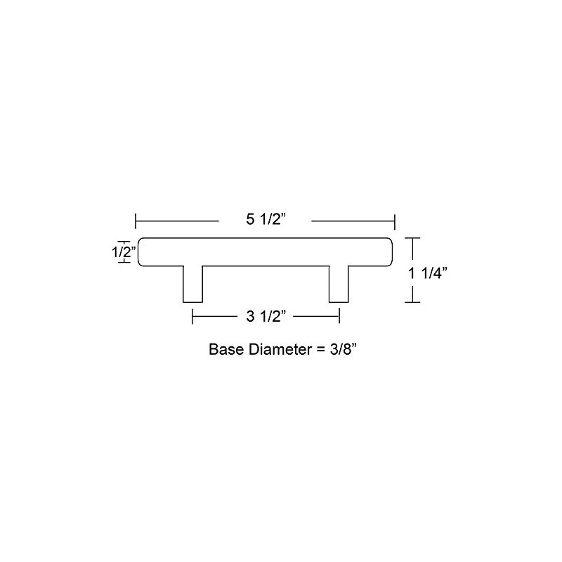 Emtek Bar Pull Available in 10 Sizes and 6 Finishes