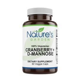 NATURE'S GARDEN ESSENTIALS Cranberry + D-Mannose - 60 Veggie Caps - 1000mg D Mannose with Cranberry Concentrate Plus Vitamin C