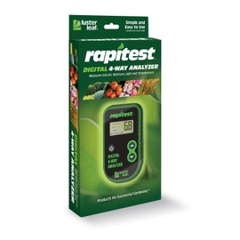 Luster Leaf Rapitest 4-Way Digital Soil Analyzer for pH, Moisture, Temperature, and Light – Designed and Engineered in The USA