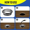 5Pcs 50mm (2 Inch) Cable Hole Cover, ABS Desk Grommet,