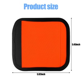 2 Pcs Luggage Handle Wrap, 5.5 x 6 Inches Suitcase Handle Wraps, Luggage Identifiers for Suitcases, Suitcase Identifier for Airplane Travel Cruise Travel (Orange)