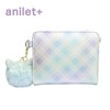 anilet + Mini Wallet, Bifold Gradient, Cat Pom Pom, L-Shaped