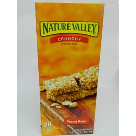 Nature Valley, Crunchy Granola Bar, Peanut Butter, 1.49 Ounce (Pack of 28)