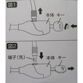 Bicycle Key Dimple Cable Lock, 35.4 inches (90 cm), Black