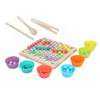 Children Wooden Clip Beads Puzzle Board Hands Brain Training Bead