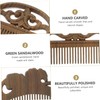 Baluue Green Sandalwood Comb Set Scalp Massager Head Massage Comb