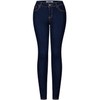 2LUV Jeans ajustados elásticos de 5 bolsillos para mujer, azul