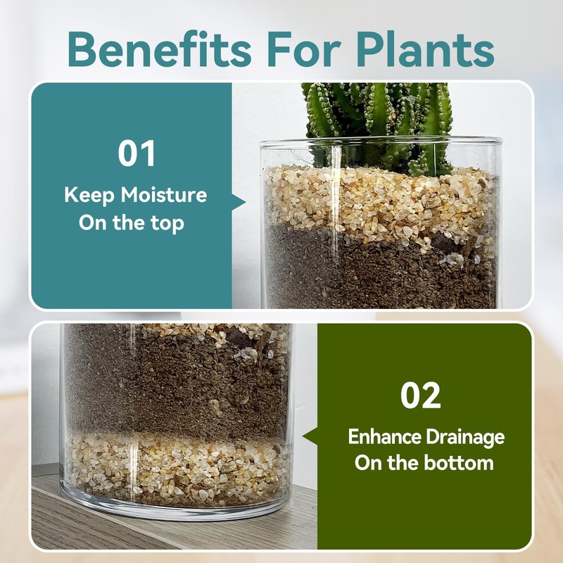Rahato 1-2mm Coarse Sand for Plants, 6lbs Horticultural Sand for