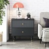CosmoLiving by Cosmopolitan Elizabeth Nightstand, Black