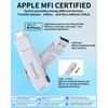 Qemoa MFi Certified 512GB Flash Drive Photo Stick for iPhone,