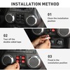HTHE Window Switch Button Cover Fit for Jeep Wrangler JK
