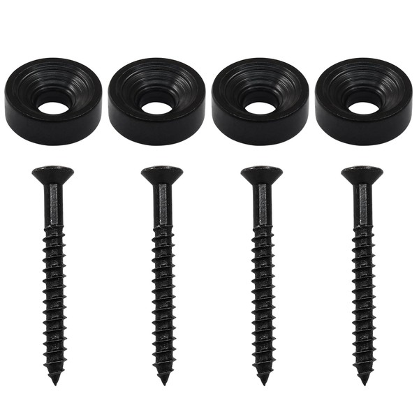 Litoexpe 4 Pcs Guitar Neck Mounting Screws Neck Joint Bushings