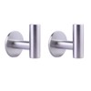 GERZWY Adhesive Hooks Heavy Duty Wall Hooks Waterproof Stainless Steel