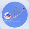 CGELE K-Type Thermocouple Temperature Sensors NPT 1/2"(5×50MM)0~600℃，2M/6.6Ft Wire Probe Length