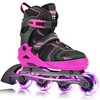 Kuxuan Skates Adjustable Inline Skates for Boys Girls, Kids Roller