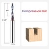 SpeTool 1/8 Inch Spiral Router Bits Up Down Compression Bit