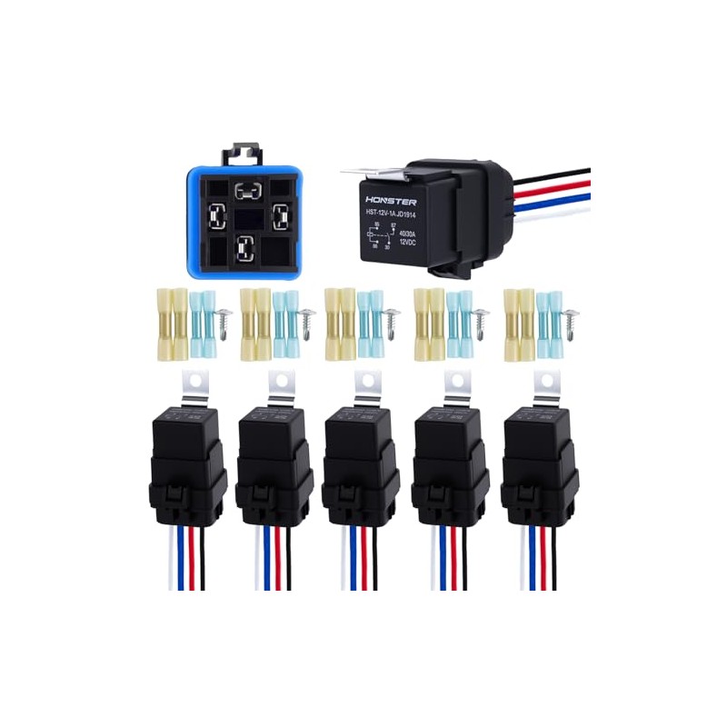 HONSTER - Relé de coche de 40/30 amperios de servicio