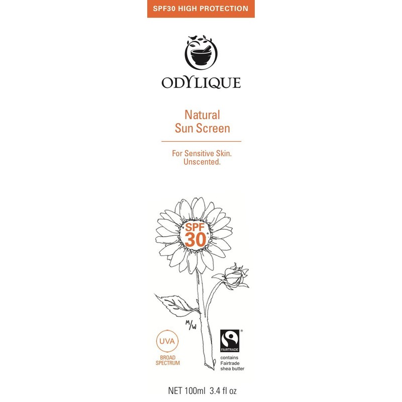 Odylique Natural Sunscreen SPF30 50ml | Vegan & Cruelty-Free |