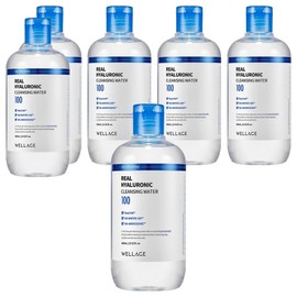 Wellage Real Hyaluronic Cleansing Water, 400ml, 6 pcs / 웰라쥬 리얼 히알루로닉 클렌징 워터, 400ml, 6개