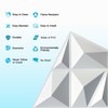 MIX3D 33 Pack 3D Wall Panels, Modern Diamond Textured Design